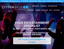 Tablet Screenshot of dynamixpro.ca